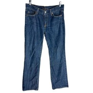 7 for all mankind mens jeans Bootcut 30X29 Blue Dark Wash Straight Leg Soft